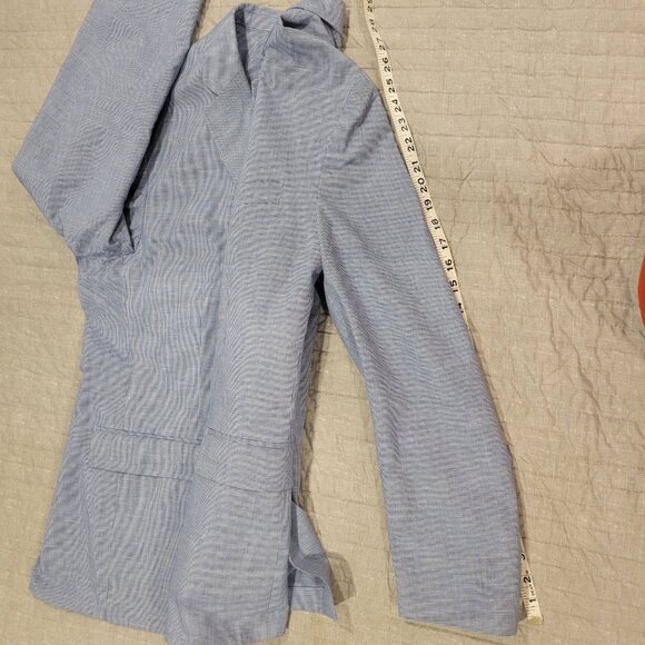 J Crew Thompson, Slim Fit, Summer Weight Blazer, White and Navy - Picture 5 of 10